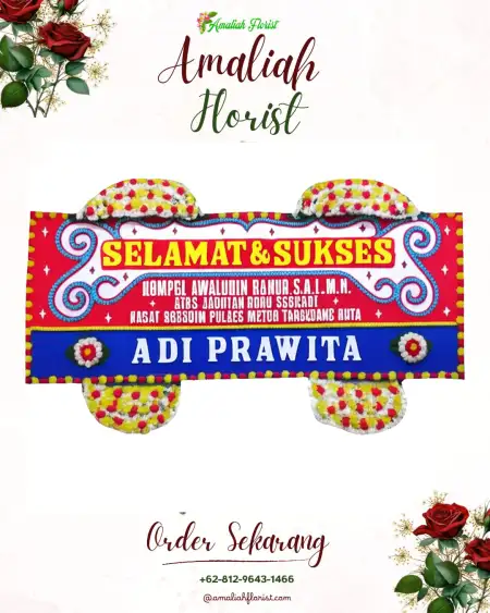 Papan Bunga Ucapan Selamat Pandrah